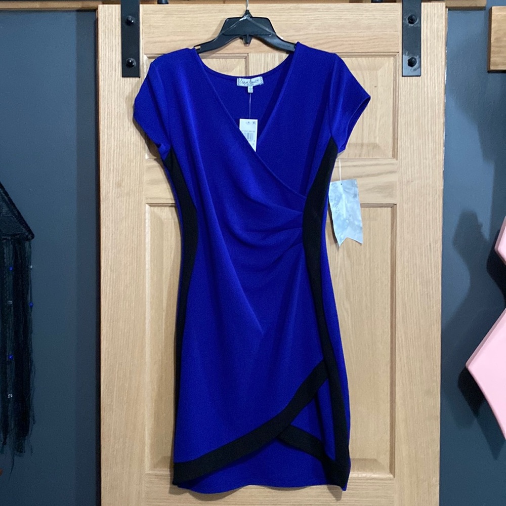 Cobalt blue body con dress.